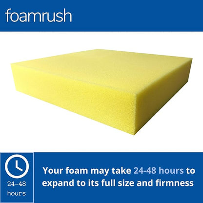 FoamRush 7" x 24" x 24" Water-Resistant Dry Fast Outdoor Upholstery Foam Sheet - Image 3