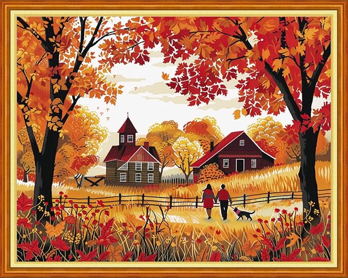 Dimensean Stamped Cross Stitch Kits Full Range of Embroidery Patterns Starter by DimenseanCrossStitchKits