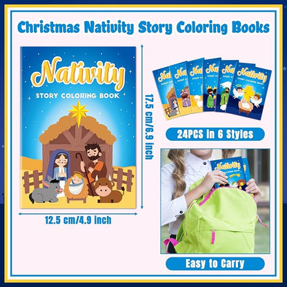 JAPBOR Christmas Nativity Coloring Books - Image 2