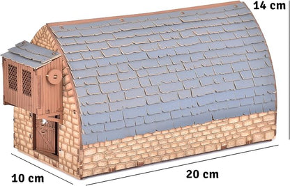 Medieval Barn DIY Building Kit for Teens and Adults, Suitable for Playing - Image 7