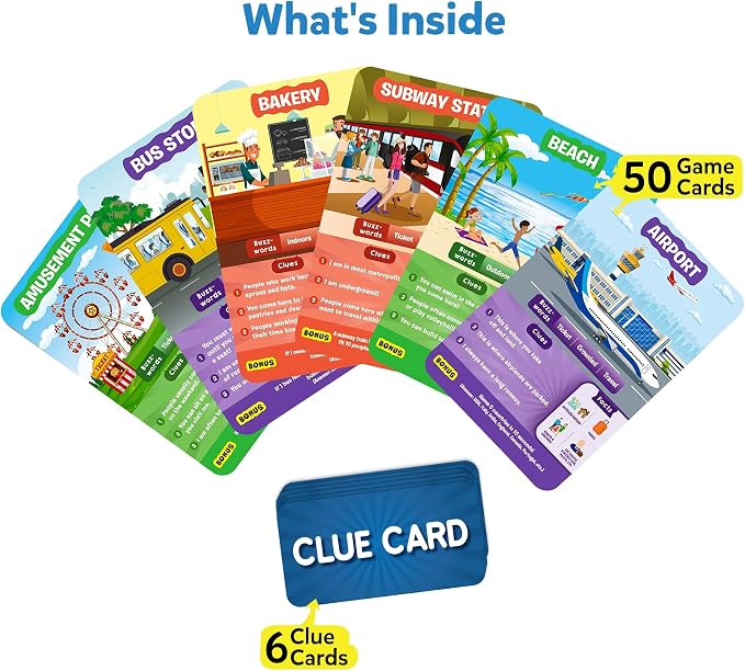 Skillmatics Guess in 10 Around Town, and Families Who Love Card Games, Board - Image 2