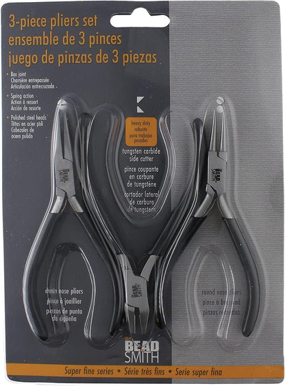 The Beadsmith Precision Series Pliers Set – 3-Piece Kit: Chain Nose, Round Nose - Image 5