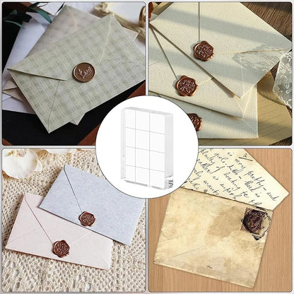 6Pcs Acrylic Stamping Block, Stamp Block Decorative Stamp Block - Image 5