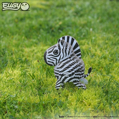 Eugy Zebra 3D Puzzle, 26 Piece Eco-Friendly Educational Toy Puzzles - Image 6