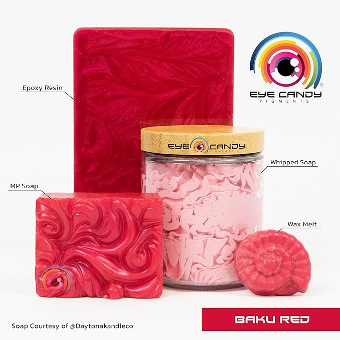 Eye Candy Pigments Premium Red Mica Powder - Image 2