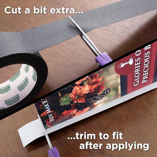 BookGuard 1-1/2 Inch Vinyl-Coated Cotton Cloth Bookbinding Repair Tape - Image 5