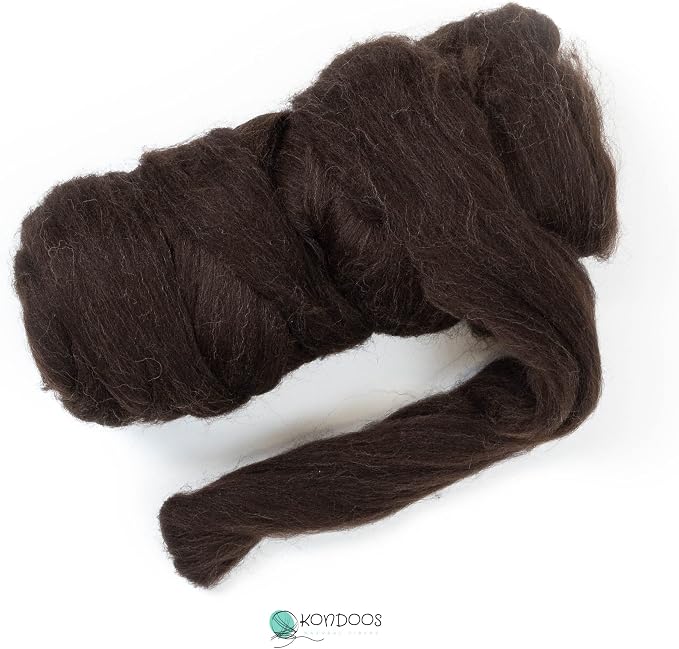 Kondoos Natural Wool roving, 8 OZ. Best - Image 5