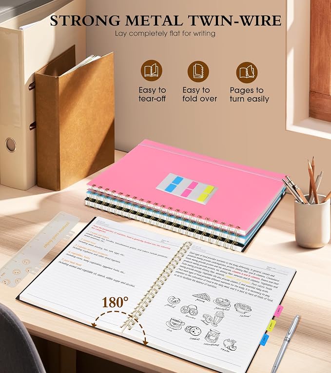 Spiral Notebook Journal 8.5” x 11”, Lined Notebooks - Image 6