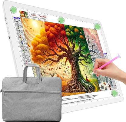 TOHETO A4 Light Board with Bag for Diamond Painting, Super Bright Magnetic by TOHETO