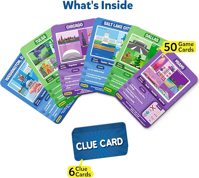 Skillmatics Guess in 10 American Cities, and Families Who Love Card Games - Image 2