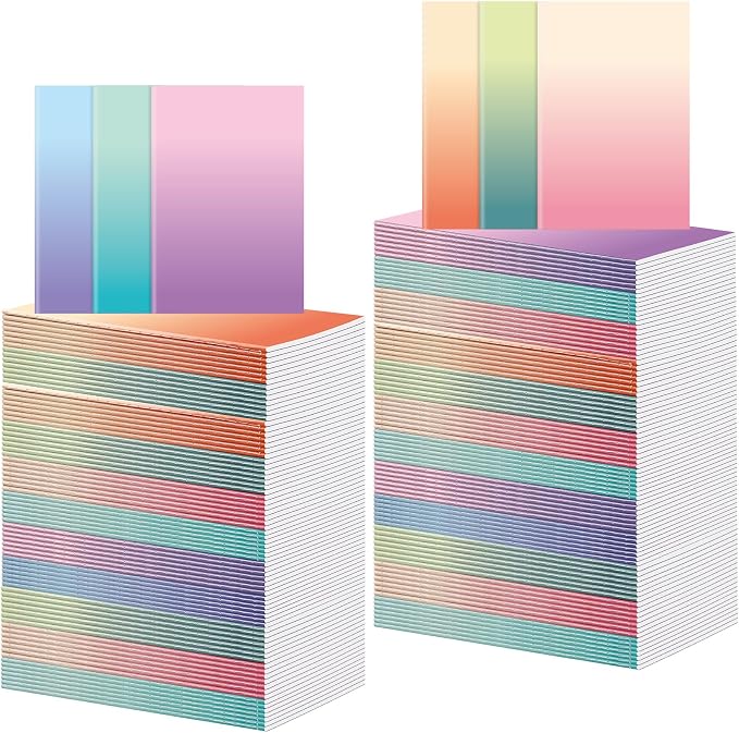 Handepo 100 Pack Composition Notebooks A5/A6 Ruled Lined Composition Kraft by Handepo