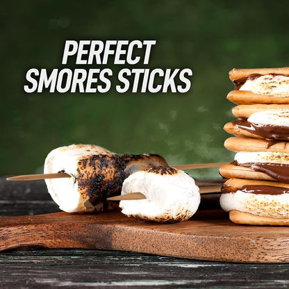 Zulay Kitchen Authentic Bamboo Marshmallow Smores Sticks - Image 6
