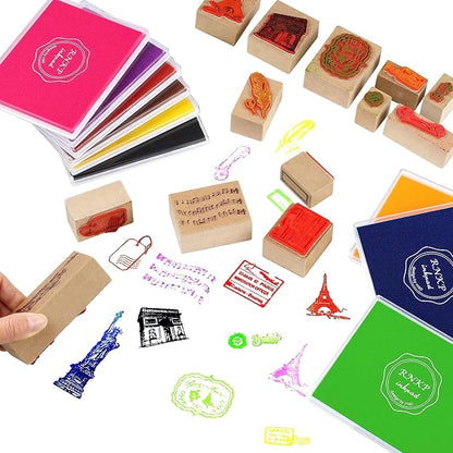 RNKP Large Brown Ink Pad for Rubber Stamps, 5 × 4 inch Ink Stamp Pads Permanent - Image 3