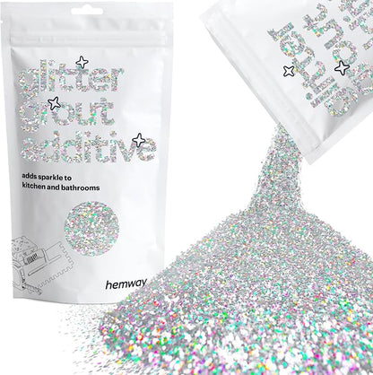 Hemway Glitter Grout Additive add Sparkle to Mosaic Tiles, Wet Rooms, Tiled by Hemway