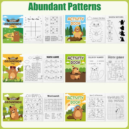JAPBOR Groundhog Activity Coloring Book - Image 3