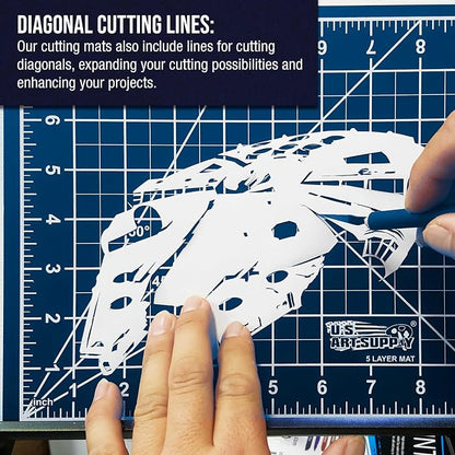 U.S. Art Supply 18" x 24" Self-Healing Cutting Mat 5-Ply - Image 4