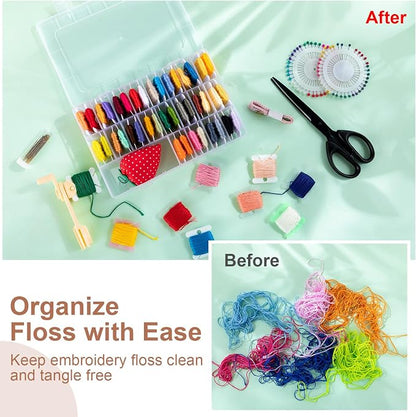 GlikCeil 256 Pcs Embroidery Floss Organizer Kit - Image 6