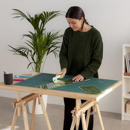 Elan Cutting Mat A1 Green, Large Self Healing Cutting Mat 24 x 36 Inch - Image 8