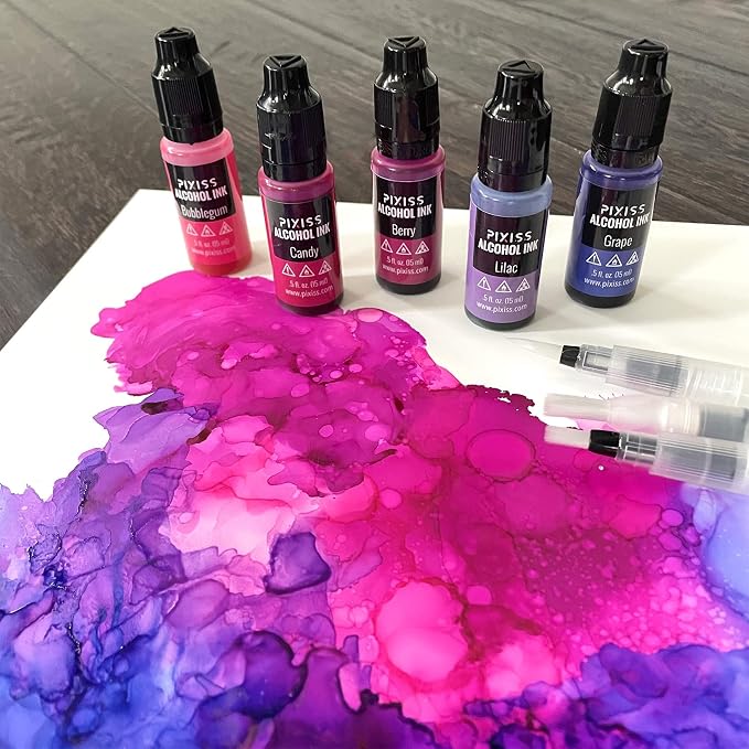 Pixiss Purple Alcohol Ink Set - Image 2