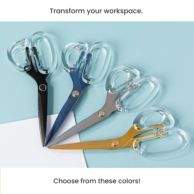 OfficeGoods 9” Stainless Steel Acrylic Scissors - Image 7