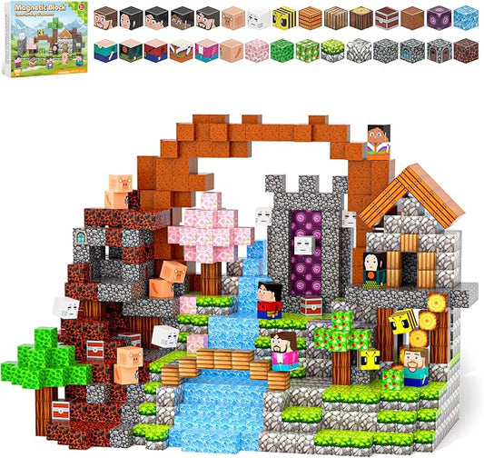 100PCS Magnetic Blocks, Magnet Tiles Toys by Kryzomat-EnjoyYourBuildingFun