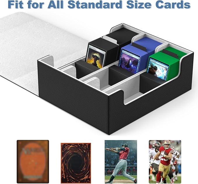 Mlikero Card Deck Case for Trading Cards 1800+, Trading Card Storage Box - Image 6
