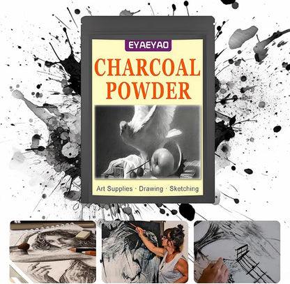 Premium Charcoal Powder for Drawing and Art, Drawing Charcoal for Sketching - Image 2