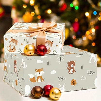 WRAPLULU Fox Wrapping Paper - Image 4