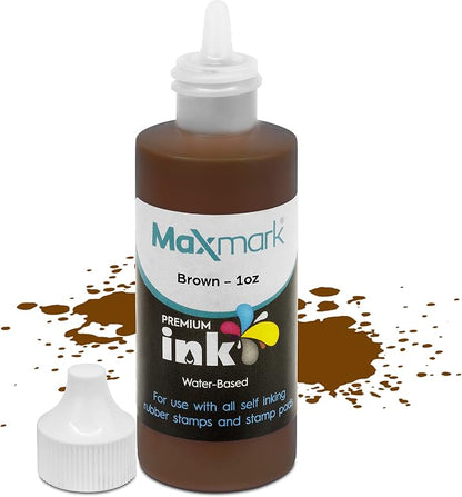 MaxMark Premium Refill Ink for self Inking Stamps and Stamp Pads by Maxmark