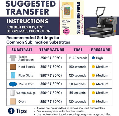 Hayes Sublimation Paper 105gsm A4 Size – 150 Sheets | Works - Image 4