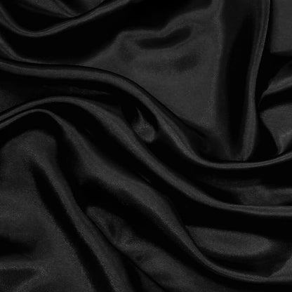 RUDONG M Black Satin Fabric by The Yard, 3 Yard x 60 Inch Wide Silky Charmeuse - Image 7