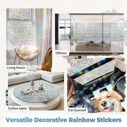 DOWELL Window Privacy Film Rainbow Film, Stained Glass Decorative Sticker - Image 8