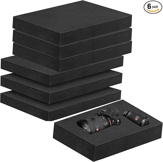 6 Pcs 16 x 12 x 1.5 Inches Polyurethane Foam by FAMOPLAY