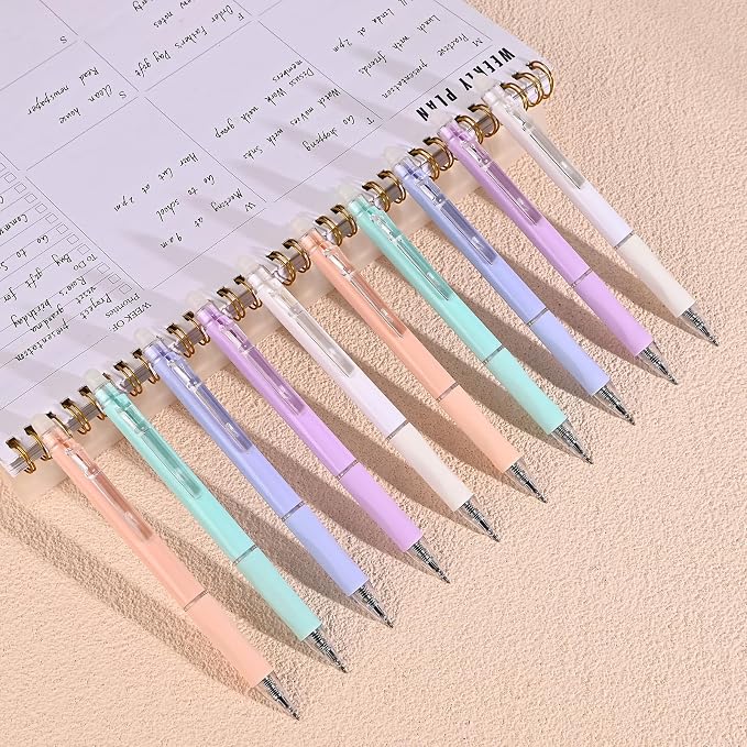 Temiary 10 Pcs Retractable Erasable Gel Pens, Fine Point 0.5 mm, Make Mistakes - Image 5