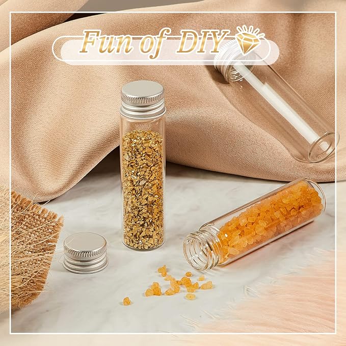 100 Pcs Small Clear Vials Spice Mini Jars - Image 6