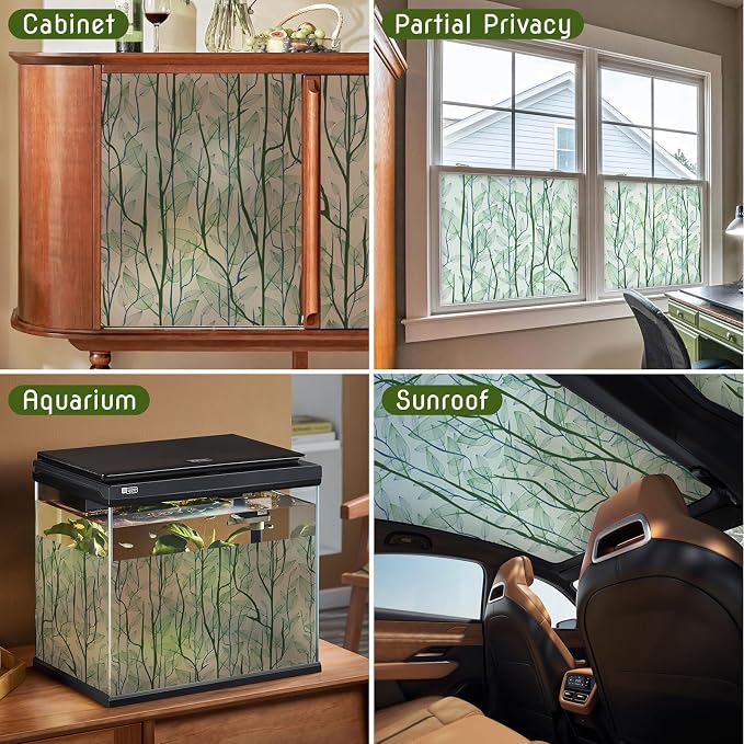 DKTIE Window Film Privacy with Installation Tools, Decorative Stained Glass - Image 9