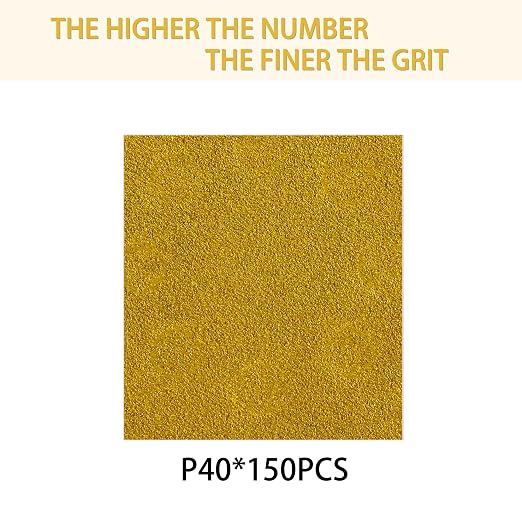 150PCS 40 Grit Gold Sanding Discs, 5-Inch 8-Hole Sandpaper - Image 2