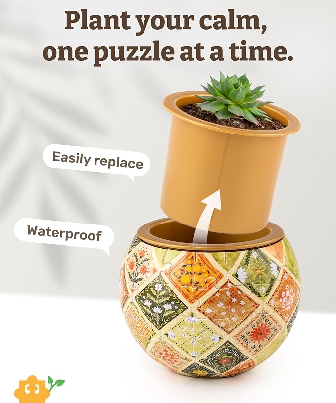 PieceRelax 3D Puzzle Planter 80 Pieces - Image 2
