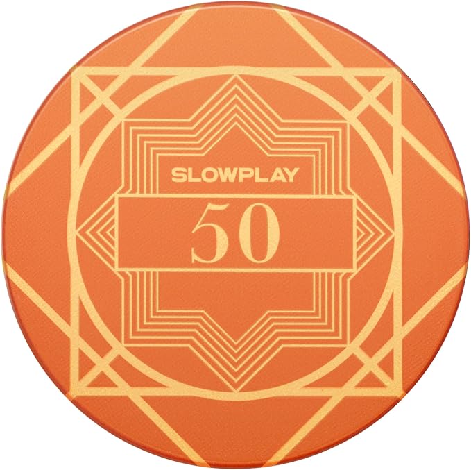 SLOWPLAY Nash Ceramic Poker Chips in Bulk, Casino Grade Ceramic 12-Gram Poker by SLOWPLAY