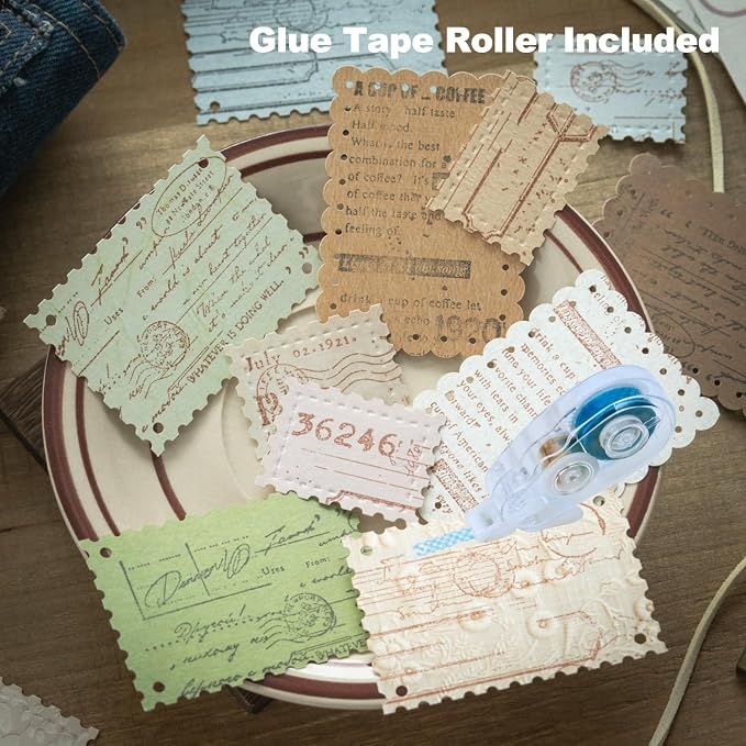 Vintage Scrapbook Paper Set, Scrapbooking, DIY Crafts, and Art Supplies - Image 3