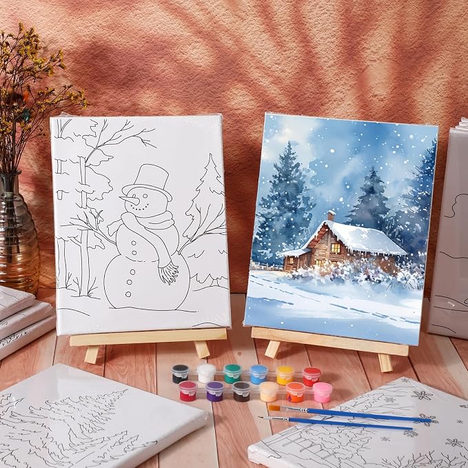 Zhanmai 12 Pack Pre Drawn Canvas - Image 4