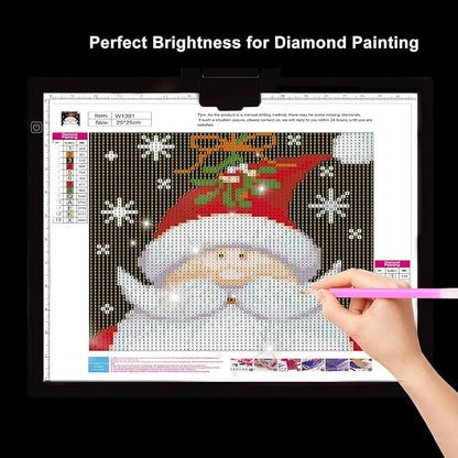 Diamond Painting Light Pad A3, LED Light Box Tracer w/Magnetic Clip & Pen Holder - Image 3