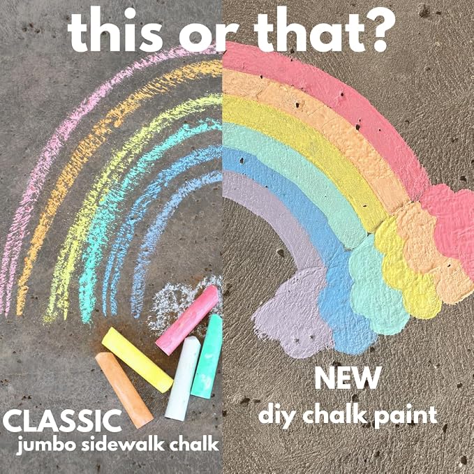 DIY Sidewalk Chalk Paint 6pk Kit - Image 6