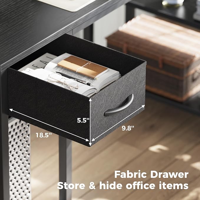 SUPERJARE 53 inch Reversible L Shaped Desk - Image 7