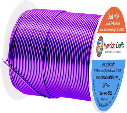 Mandala Crafts 20 Gauge Anodized Aluminum Craft Wire - Image 2