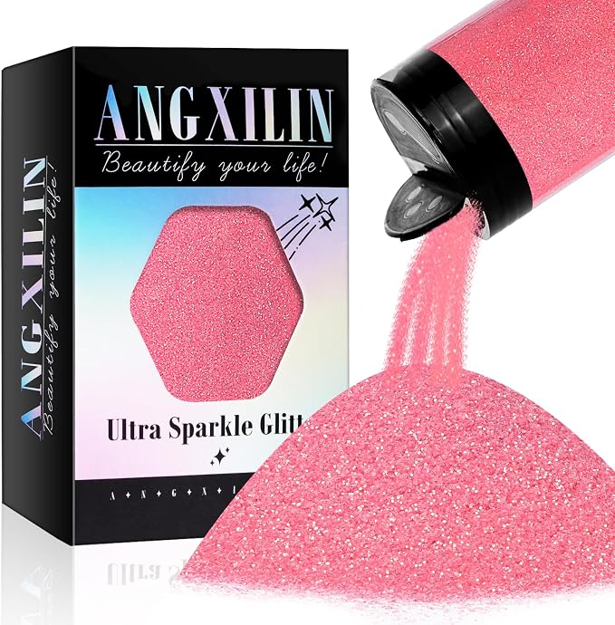 High Capacity 260g Iridescent Fine Glitter Shaker Bottle by ANGXILIN