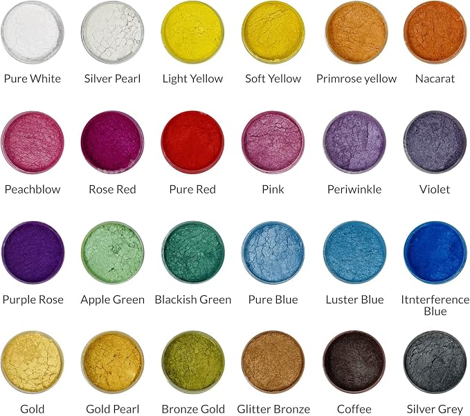 Pigment Powder for Epoxy Resin, 24 Pastel Colors, Mica Powder for Candle Dye - Image 6