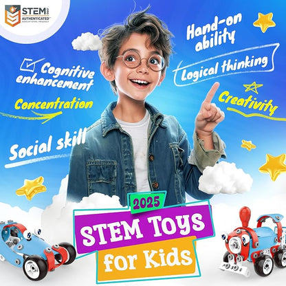 SMILESSKIDDO STEM Kits, 6-in-1 Kids Building Blocks Set - Image 4