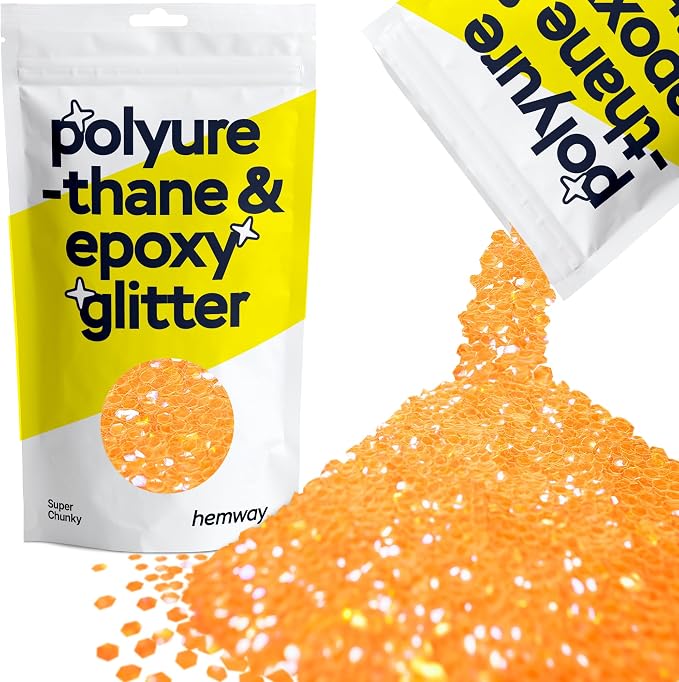 Hemway Polyurethane & Epoxy Resin Glitter 100g / 3.5oz Metallic Crystal Flake by Hemway