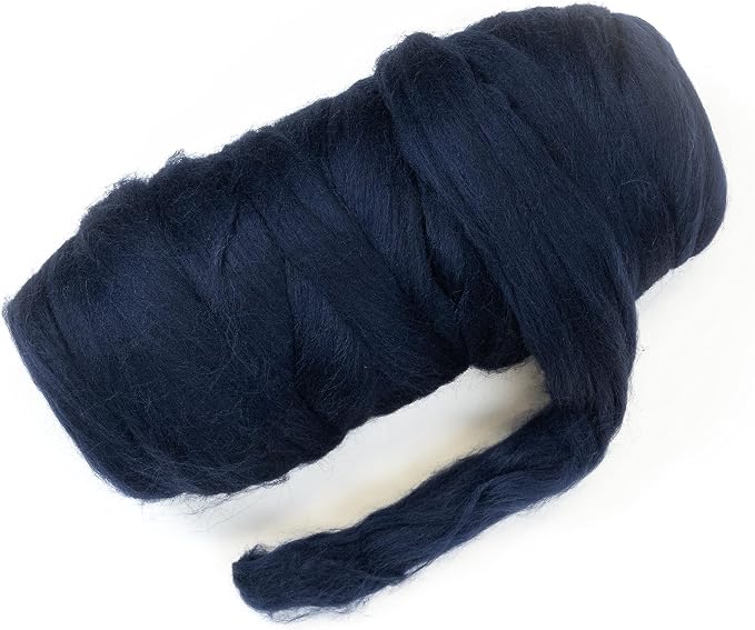 Colored Natural Wool roving, 1 lb. Best Wool by Kondoosnaturalfibers